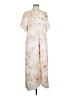 Vince. 100% Polyester Tie-dye Ivory Casual Dress Size L - photo 1