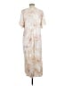 Vince. 100% Polyester Tie-dye Ivory Casual Dress Size L - photo 2