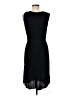 Essentials 100% Rayon Solid Black Cocktail Dress Size M - photo 2