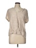 A New Day 100% Rayon Tan Short Sleeve Blouse Size L - photo 1