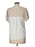 A New Day 100% Rayon Tan Short Sleeve Blouse Size L - photo 2