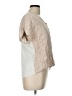 A New Day 100% Rayon Tan Short Sleeve Blouse Size L - photo 4