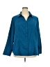 Cato Teal 3/4 Sleeve Button-Down Shirt Size 22 - photo 1
