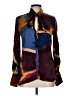 Shan 100% Silk Color Block Purple Blouse Size L (estimated) - photo 1