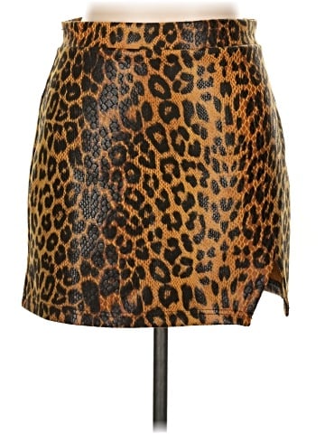 Akira Faux Leather Skirt (view 1)