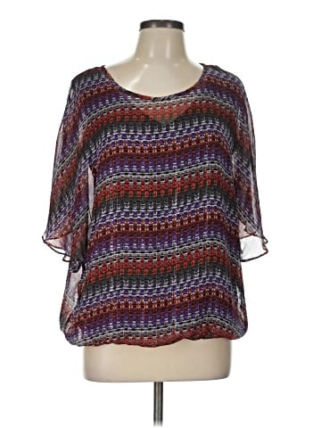 AB Studio 3/4 Sleeve Blouse (view 1)