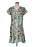 Unbranded 100% Polyester Paisley Teal Green Casual Dress Size M - photo 1