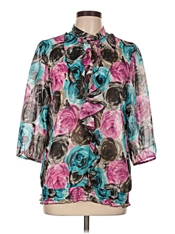 Como 3/4 Sleeve Blouse (view 1)