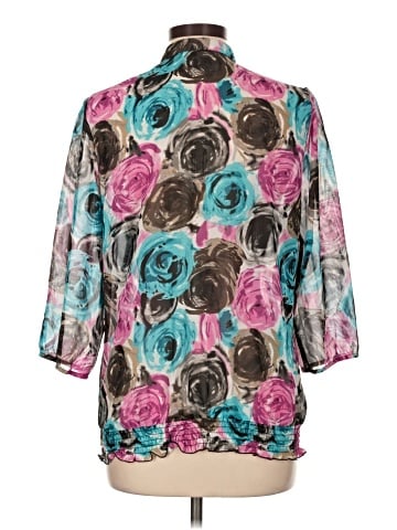 Como 3/4 Sleeve Blouse (view 2)