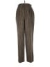A LINE ANNE KLEIN 100% Wool Houndstooth Brown Wool Pants Size 10 - photo 1
