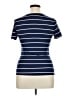 Unbranded 100% Polyester Stripes Blue Short Sleeve T-Shirt Size XL - photo 2