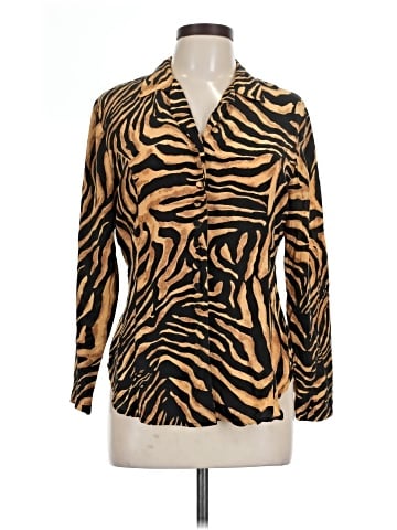 Tess Long Sleeve Silk Top (view 1)