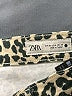 Zara Animal Print Gold Jeggings Size 4 - photo 7
