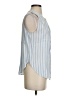 Ann Taylor LOFT 100% Rayon Blue Sleeveless Button-Down Shirt Size S - photo 4