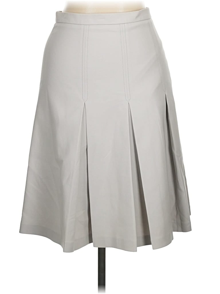 Pre-owned Jason Wu Faux Leather Skirt In Gray