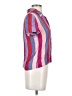 Reformation Color Block Pink Short Sleeve Button-Down Shirt Size S - photo 4