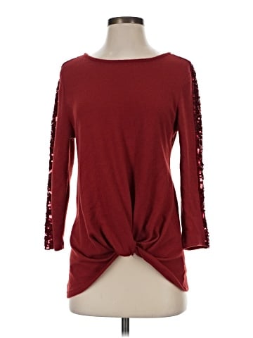 Como Black 3/4 Sleeve Top (view 1)