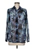 CAbi 100% Polyester Animal Print Blue Long Sleeve Blouse Size M - photo 1