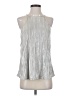 Mi ami 100% Polyester Silver Sleeveless Blouse Size XS - photo 1