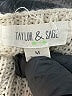 Taylor & Sage 100% Acrylic Ivory Pullover Sweater Size M - photo 7