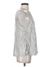 Mi ami 100% Polyester Silver Sleeveless Blouse Size XS - photo 4