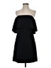 Charles Henry Solid Black Cocktail Dress Size XS - photo 1
