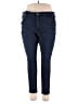 Express Solid Blue Jeans Size 18 - photo 1