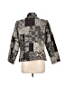 Christopher & Banks Print Gray Jacket Size L (petite) - photo 2