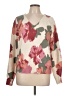Ann Taylor LOFT Floral Ivory Pullover Sweater Size L - photo 1