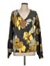 Ann Taylor LOFT Floral Gray Pullover Sweater Size L - photo 1