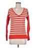 Victoria's Secret 100% Cotton Stripes Orange Pullover Sweater Size M - photo 1