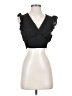 Shein 100% Polyester Black Sleeveless Top Size 4 - photo 1