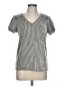 Assorted Brands Metallic Silver Short Sleeve Top Size L - photo 1
