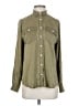 J.Crew 100% Silk Green Long Sleeve Silk Top Size 4 - photo 1