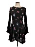 Forever 21 Floral Black Casual Dress Size L - photo 1