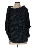 H&M 100% Viscose Polka Dots Black 3/4 Sleeve Blouse Size 10 - photo 1