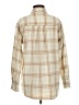 Jodifl Plaid Tan Long Sleeve Blouse Size M - photo 2