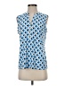 Anne Klein Blue Sleeveless Blouse Size S - photo 1