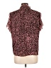 J.Crew 100% Polyester Animal Print Pink Short Sleeve Blouse Size L - photo 2
