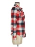 Win Win 100% Polyester Plaid Red Long Sleeve Blouse Size M - photo 4