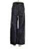 Zara Chevron-herringbone Black Jeans Size 10 - photo 2