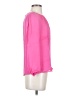 J.Crew 100% Silk Pink Long Sleeve Silk Top Size 2 - photo 4