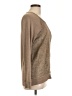 Ecru Metallic Brown Pullover Sweater Size L - photo 4
