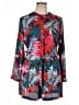 Jennifer Lopez 100% Polyester Tropical Red Romper Size 16 - photo 1