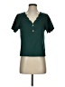 Shein Green Short Sleeve Henley Size 4 - photo 1