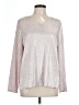 Chico's 100% Polyester Silver Long Sleeve T-Shirt Size Lg (2) - photo 1