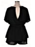 Unbranded 100% Polyester Solid Black Romper Size XL - photo 2