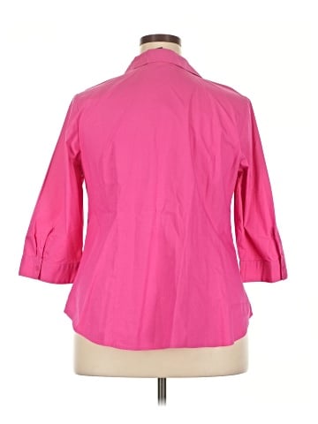 Lane Bryant 3/4 Sleeve Button-Down Shirt (view 2)