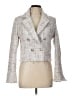 Aqua 100% Polyester Tweed White Blazer Size L - photo 1