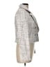Aqua 100% Polyester Tweed White Blazer Size L - photo 4